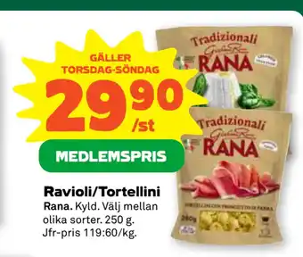 Stora Coop Ravioli/Tortellini erbjuda