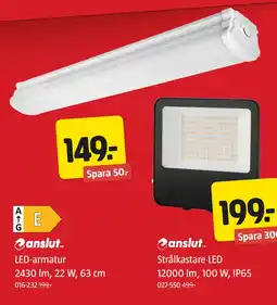 Jula LED-armatur 2430 lm, 22 W, 63 cm erbjuda