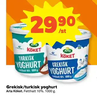 Stora Coop Grekisk/turkisk yoghurt erbjuda