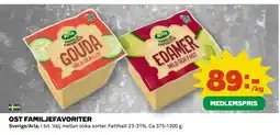 Coop OST FAMILJEFAVORITER erbjuda