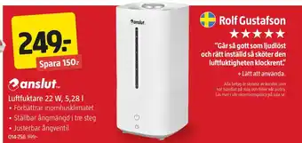 Jula Luftfuktare 22 W, 5,28 l erbjuda