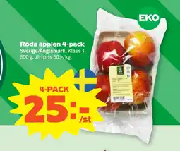 Stora Coop Röda äpplen 4-pack erbjuda