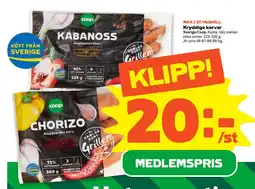 Stora Coop Kryddiga korvar erbjuda