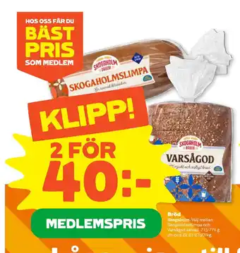 Stora Coop Bröd erbjuda