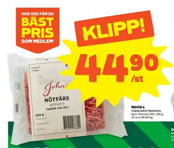 Stora Coop Nötfärs erbjuda