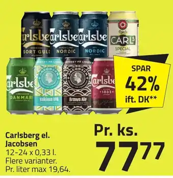 Fleggaard Carlsberg el. jacobsen erbjuda