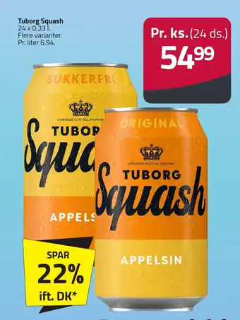 Fleggaard Tuborg squash erbjuda