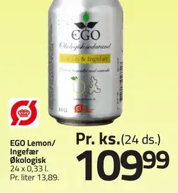 Fleggaard EGO Lemon/ ingefær økologisk erbjuda