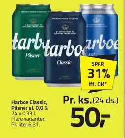 Fleggaard Harboe Classic, Pilsner el. 0,0% erbjuda