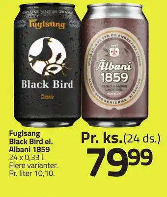 Fleggaard Fuglsang Black Bird el. Albani 1859 erbjuda