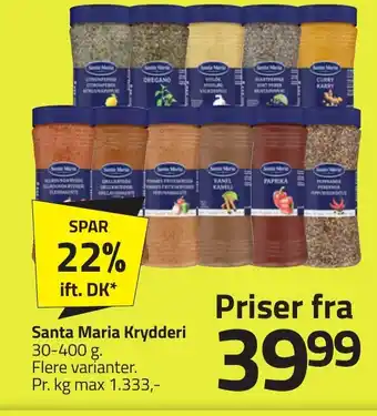 Fleggaard Santa Maria Krydderi erbjuda