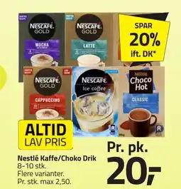 Fleggaard Nestlé Kaffe/Choko Drik erbjuda