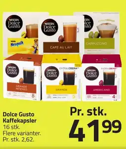 Fleggaard Dolce Gusto Kaffekapsler erbjuda