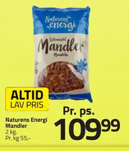 Fleggaard Naturens Energi Mandler erbjuda