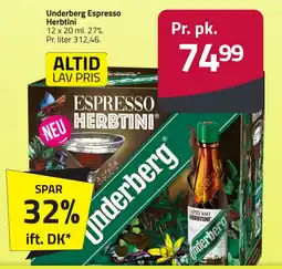 Fleggaard Underberg Espresso Herbtini erbjuda