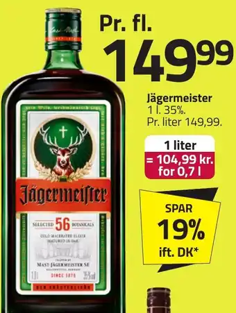 Fleggaard Jägermeister erbjuda