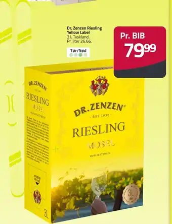 Fleggaard Dr. Zenzen Riesling Yellow Label erbjuda