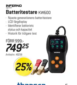 thansen Batteritestare erbjuda