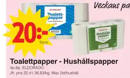 Matöppet Toalettpapper - Hushållspapper erbjuda