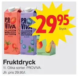 Matöppet Fruktdryck erbjuda