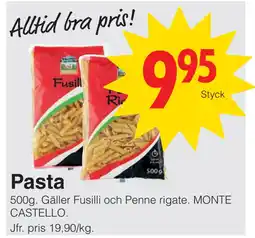 Matöppet Pasta erbjuda