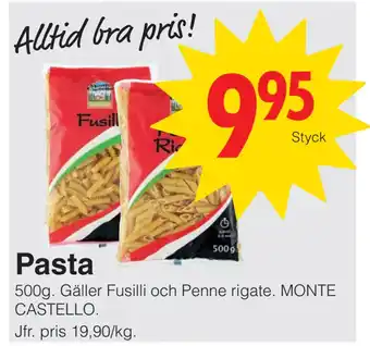 Matöppet Pasta erbjuda