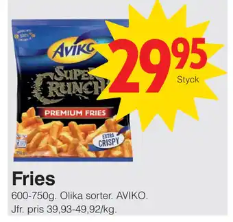 Matöppet Fries erbjuda