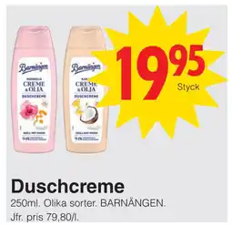 Matöppet Duschcreme erbjuda