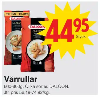 Matöppet Vårrullar erbjuda