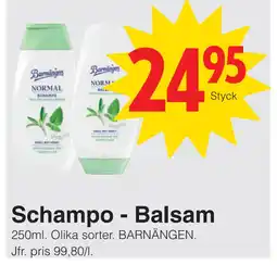 Matöppet Schampo - Balsam erbjuda