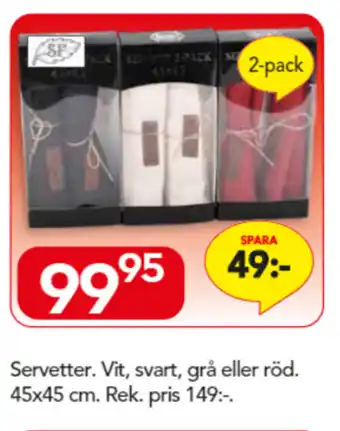 Servetter 45x45 cm 2-pack