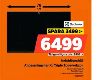 Power Induktionshäll Anpassningsbar XL Triple Zone-kokzon erbjuda