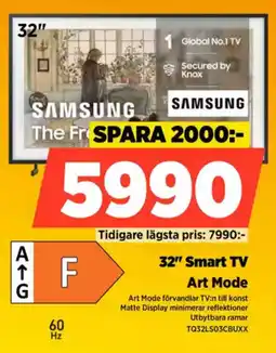 Power 32" Smart TV Art Mode erbjuda