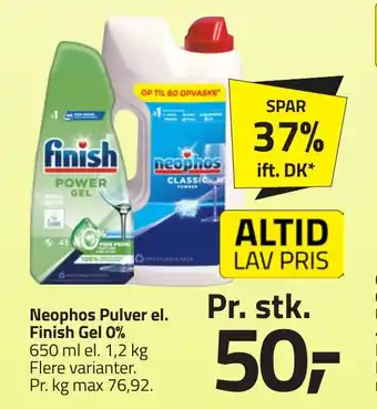 Fleggaard Neophos pulver el. finish gel 0% erbjuda