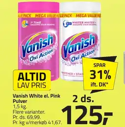 Fleggaard VANISH White el. pink pulver erbjuda