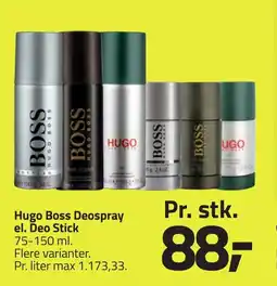 Fleggaard HUGO BOSS Deospray el. deo stick erbjuda