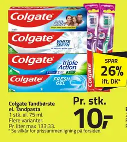 Fleggaard COLGATEel. Tandbørste el. tandpasta erbjuda