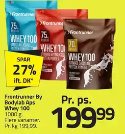 Fleggaard Frontrunner by bodylab aps whey 100 erbjuda