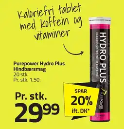 Fleggaard Purepower hydro plus hindbærsmag erbjuda