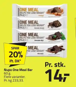 Fleggaard Nupo one meal bar erbjuda