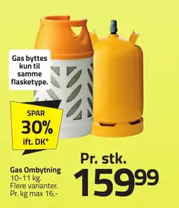 Fleggaard Gas ombytning erbjuda