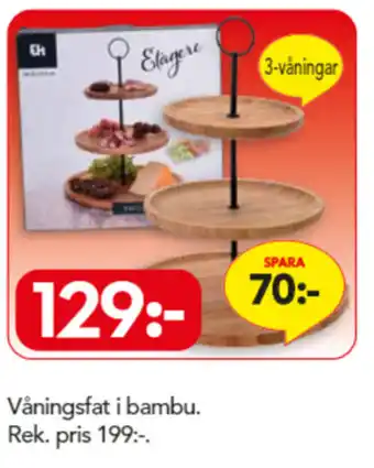 Bo Ohlsson Våningsfat i bambu erbjuda