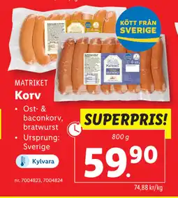 Lidl Korv erbjuda