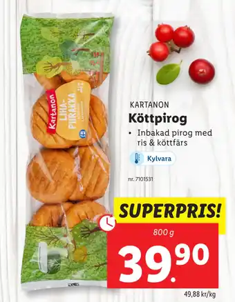 Lidl Köttpirog erbjuda