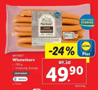 Lidl Wienerkorv erbjuda