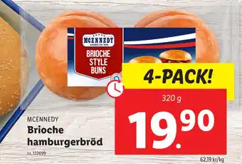 Lidl Brioche hamburgerbröd erbjuda