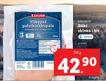 Lidl Rökt skinka i bit erbjuda