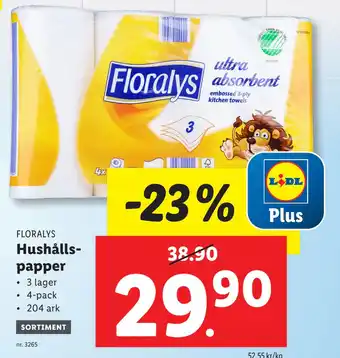 Lidl Hushållspapper erbjuda