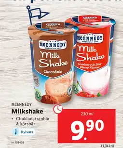 Lidl Milkshake erbjuda