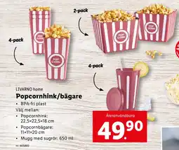 Lidl Popcornhink/bägare erbjuda